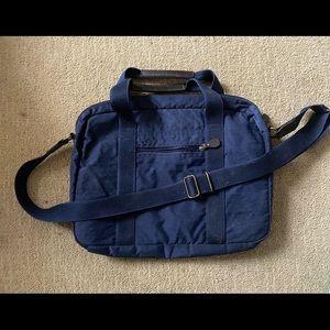 JCrew Navy Blue briefcase / computer bag